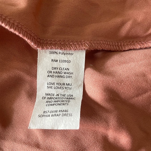 Show me your mumu Sophia Wrap Dress S rustic mauve - Picture 15 of 15